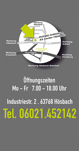 Physio Check Aschaffenburg Öffnungszeiten